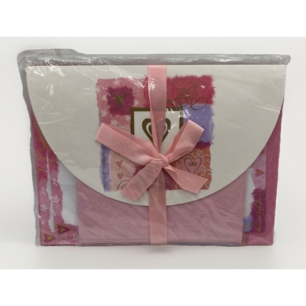 Winking Moon Press Stationery Portfolio Set 20 Sheets 10 Envelopes Pink Desk New